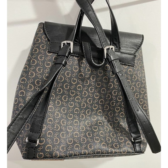 Guess Genuine Leather Mini Backpack Purse for Women: Anti-Theft Designer Leath main image 7